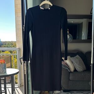 Vince Classic Black Long Sleeve Dress